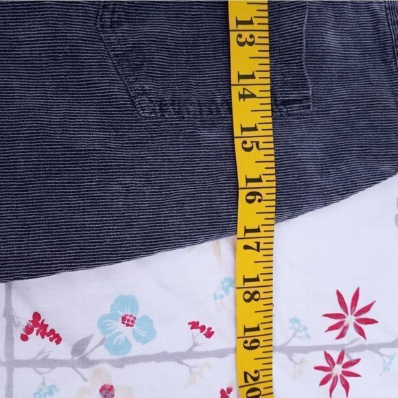 MADE IN ITALYDon't Ask Why One Size Gray Corduroy Button Pockets Women's Skirt. - Picture 4 of 6